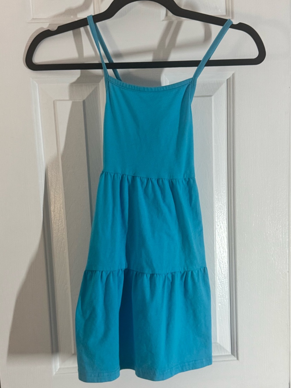 ✨5/$12 The Children's Place Turquoise Tiered Sundress girls medium (7/8)